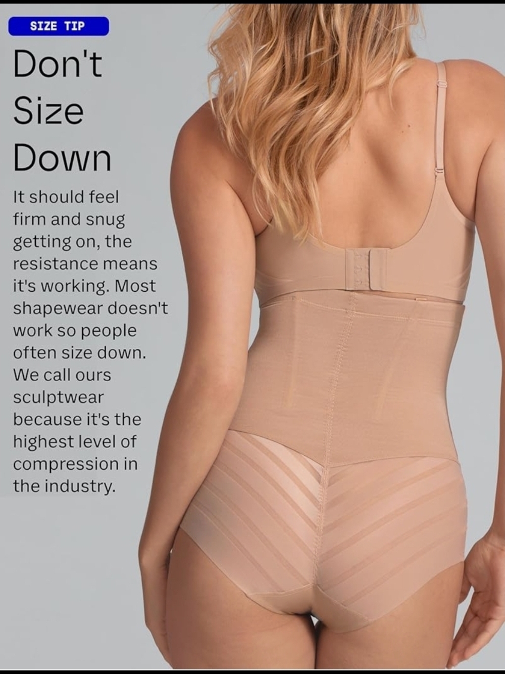 High-Waist Nude Shaping Briefs - Picture 2 of 8